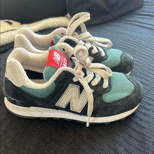 New Balance Kids' Sneakers - Black and Teal